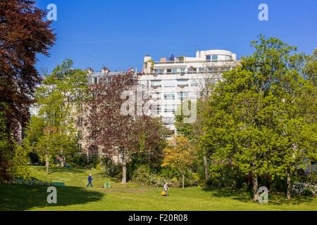 France, Paris, le parc Montsouris Banque D'Images