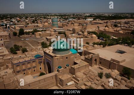 L'Ouzbékistan Itchan Kala, Khiva, vieille ville, classée au Patrimoine Mondial de l'UNESCO Banque D'Images
