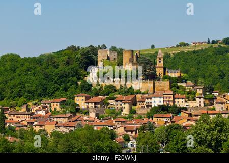 France, Rhône, Beaujolais, Les Pierres Dorées, village de Chatillon d'Azergues Banque D'Images