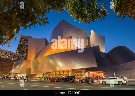 United States, California, Los Angeles, Disney Concert Hall conçu par Frank Gehry Banque D'Images