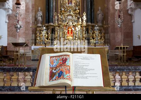 Autriche, Tyrol, Innsbruck, la cathédrale St Jacques, évangiles Banque D'Images