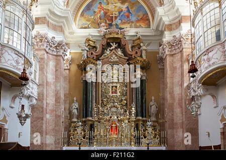 Autriche, Tyrol, Innsbruck, Chœur de la cathédrale St Jacques, Banque D'Images