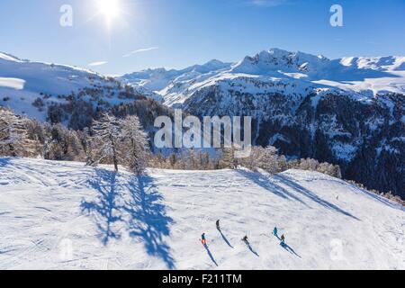 France, Savoie, Valfrejus, vallée de la Maurienne, la station de ski Banque D'Images