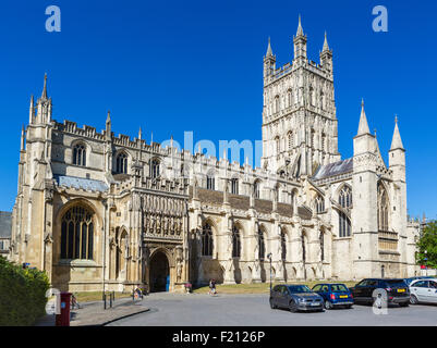 La cathédrale de Gloucester, Gloucester, Gloucestershire, England, UK Banque D'Images