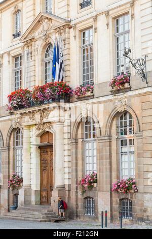 La France, de l'Ille et Vilaine, Rennes, l'Hôtel de Ville 18e siècle conçu par l'architecte Jacques Gabriel Banque D'Images