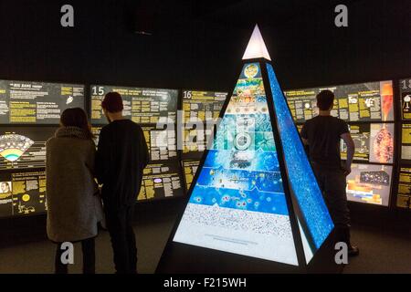 Canada, Québec, Estrie, Cantons de l'Est ou le Parc national du Mont Mégantic, une soirée d'astronomie à l'ASTROLab, le musée des sciences Banque D'Images