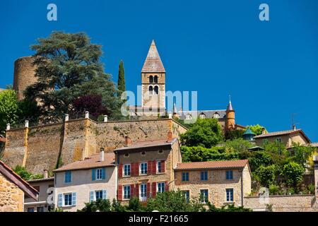 France, Rhône, Beaujolais, Les Pierres Dorées, village de Chatillon d'Azergues Banque D'Images