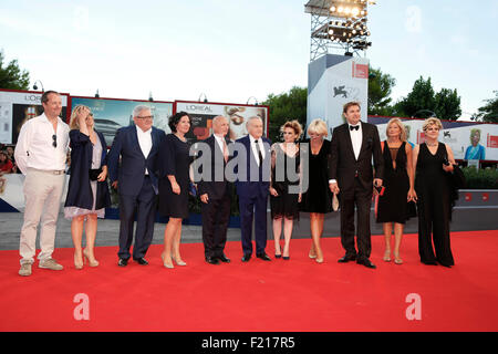 Venise, Italie. Sep 9, 2015. Acteurs et vous assister à une première pour '11 Minutes' pendant le 72e Festival du Film de Venise à l'île du Lido à Venise, Italie, 9 septembre 2015. © Ye Pingfan/Xinhua/Alamy Live News Banque D'Images