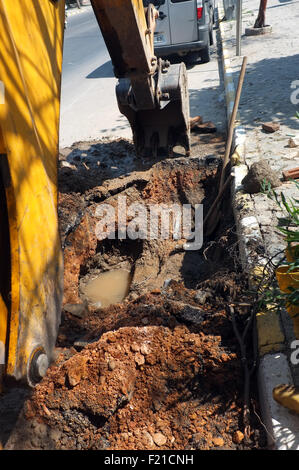 Faire de l'Excavateur de travaux Banque D'Images