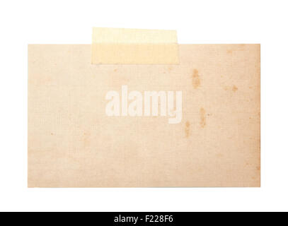 Vieille photo avec ruban isolé Banque D'Images