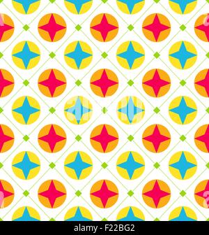 Seamless Texture avec des formes géométriques, fond coloré Illustration de Vecteur