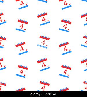 Seamless Texture Liste Calendrier Date de l'indépendance Illustration de Vecteur