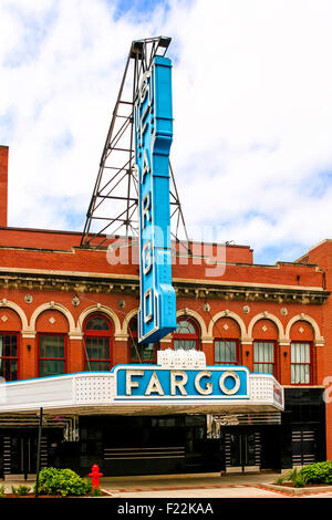 Le célèbre cinéma Fargo sur N. Broadway au centre-ville de Fargo, Dr N. Dakota Banque D'Images