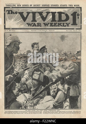 1915 Vivid War Weekly Scots Guards in action Banque D'Images