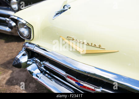 1957, Chevrolet Bel Air. Chevy. Classic American car Banque D'Images