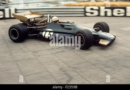 George Eaton en une BRM P153 à l'épingle à cheveux, Monte Carlo, Monaco GP 10 Mai 1970 Banque D'Images