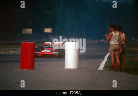 Chris Amon en mars un Cosworth, GP d'Allemagne, Hockenheim 2 Août 1970 Banque D'Images