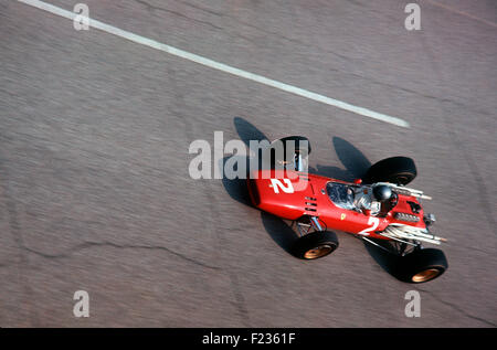 Lorenzo Bandini dans une Ferrari 312 GP d'Italie à Monza, Italie 4 Septembre 1966 Banque D'Images