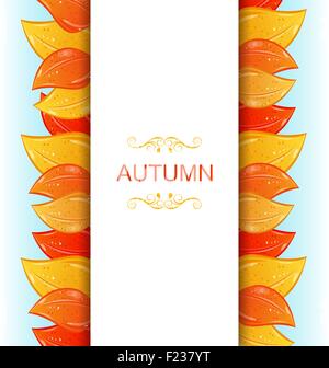 Abstraite Automne Invitation Illustration de Vecteur