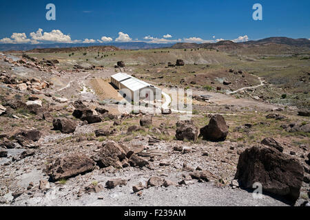 Cleveland, Utah - La Cleveland-Lloyd Dinosaur Quarry. Plus de 12 000 de l'ère jurassique des ossements de dinosaures ont été trouvés sur le site. Banque D'Images