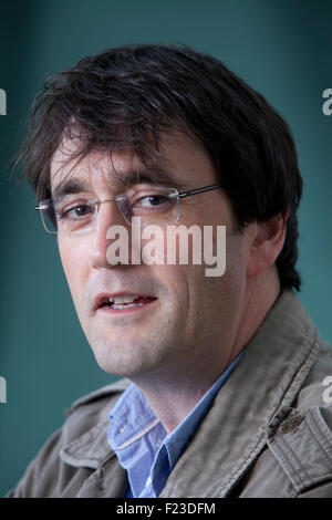 Michael F Russell, l'auteur et journaliste écossais, à l'Edinburgh International Book Festival 2015. Edimbourg, Ecosse. 21 août 2015 Banque D'Images