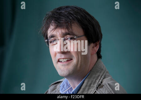 Michael F Russell, l'auteur et journaliste écossais, à l'Edinburgh International Book Festival 2015. Edimbourg, Ecosse. 21 août 2015 Banque D'Images