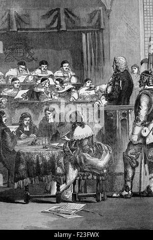 William Russell, lord Russell (1639 - 1683), homme politique français et des chefs de file de l'Country Party, précurseurs des whigs, qui s'est opposé à la succession de Jacques II pendant le règne de Charles II. Il a finalement abouti à un procès et à son exécution pour trahison. Banque D'Images