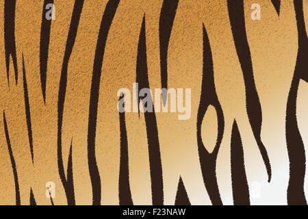 Vector illustration of Bengal Tiger Stripe pattern Illustration de Vecteur