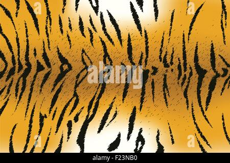 Vector illustration of Bengal Tiger Stripe pattern Illustration de Vecteur