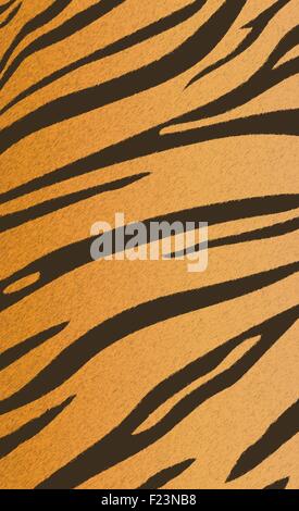 Vector illustration of Bengal Tiger Stripe pattern Illustration de Vecteur