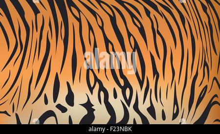 Vector illustration of Bengal Tiger Stripe pattern Illustration de Vecteur