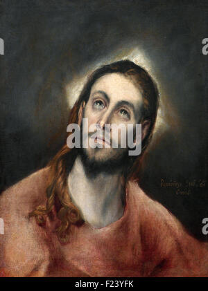 El Greco - le Christ dans la prière Banque D'Images