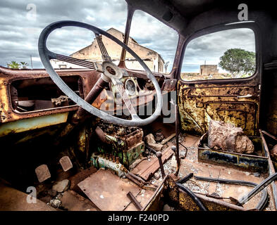 Cabine de camion Banque D'Images