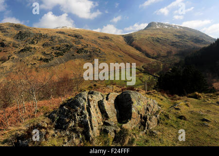 Printemps, Helvellyn mountain, Parc National de Lake district, comté de Cumbria, Angleterre, Royaume-Uni. Banque D'Images