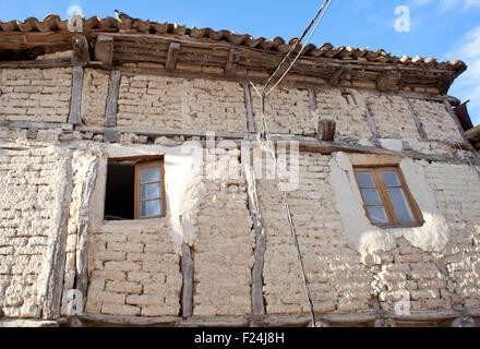 Vieille maison dans le village - Espagne Banque D'Images