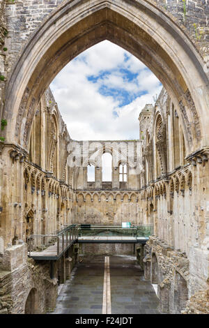 La dame Chapelle, Glastonbury Abbey, Glastonbury, Somerset, England, UK Banque D'Images