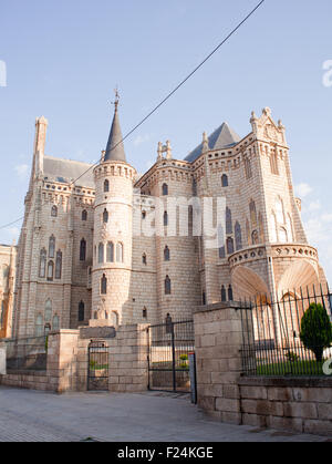 Le palais épiscopal, édifice moderniste à Astorga Banque D'Images