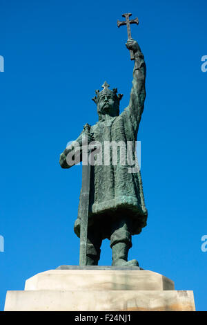 Statue de Stefan cel Mare (Etienne le Grand), Chisinau, République de Moldova Banque D'Images