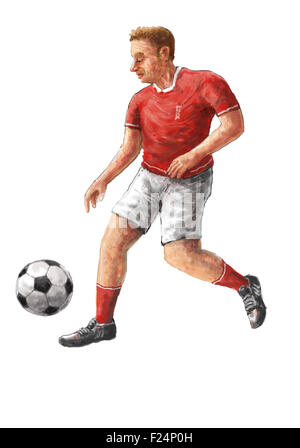 joueur de football Banque D'Images