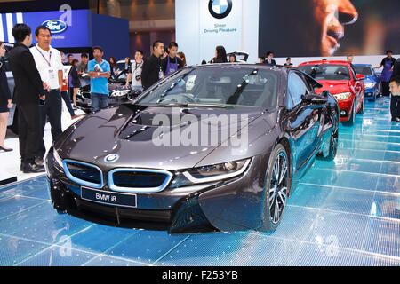 NONTHABURI - 30 mars : nouvelle BMW I8 sur l'affichage à la 35e Bangkok International Motor Show 2014 à Nonthaburi, Thaïlande Banque D'Images