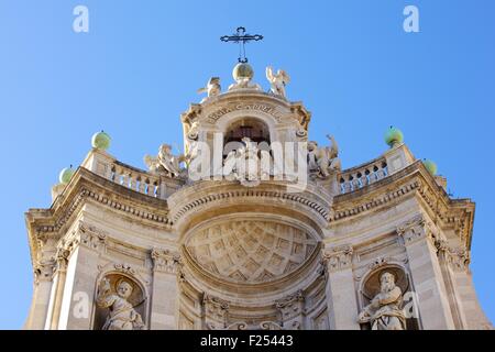 Basilique de la Collegiata à Catane, Italie Banque D'Images