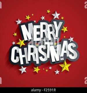 Joyeux Noël Carte de souhaits Illustration de Vecteur