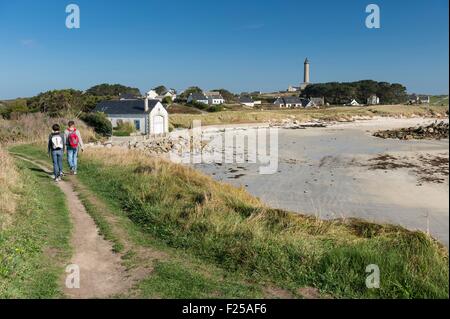 La France, Finistère, Ile de Batz, Cove Pors Reter dans l'ouest de l'île Banque D'Images