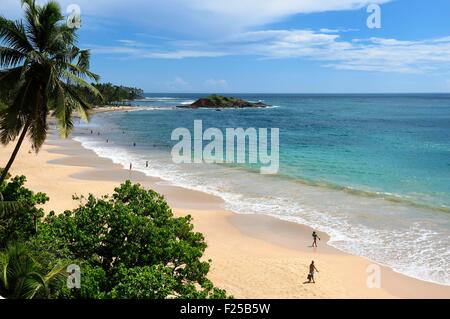 Sri Lanka, Province du Sud, Weligama, Mirissa Beach, Banque D'Images