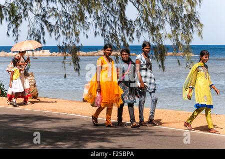 Sri Lanka, Northeasthern Province, Trincomalee, côté mer sur Dutch Bay Banque D'Images