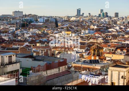 Espagne, Madrid, vue générale du centre-ville Banque D'Images