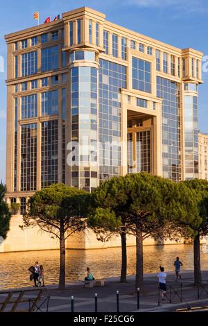 La France, Hérault, Montpellier, quartier Antigone et H⌠tel de rΘgion, architecte Ricardo Bofill Banque D'Images