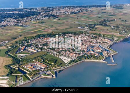 France, Marseille, Saint Martin de Re, inscrite au Patrimoine Mondial de l'UNESCO, la ville (vue aérienne) Banque D'Images