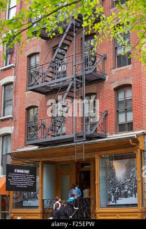 United States, New York, Manhattan, Lower East Side Tenement Museum, Musée de l'Immigration Banque D'Images