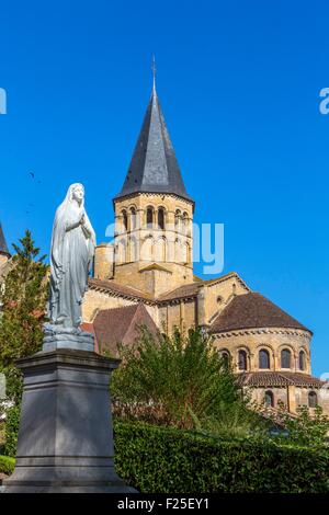 France, Saône et Loire, Paray le Monial, Basilique du Sacré-Cœur (Basilique du Sacré-Cœur), le chevet Banque D'Images